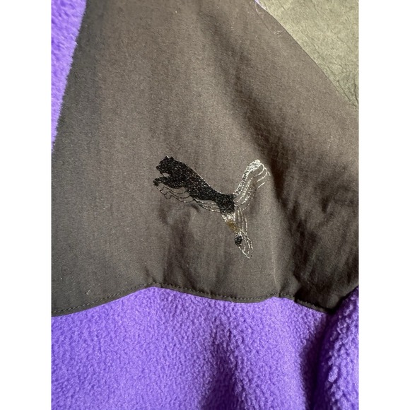 Puma Palace Palaska Fleece 1/4 Zip Jacket Purple Size SMALL - Picture 10 of 13